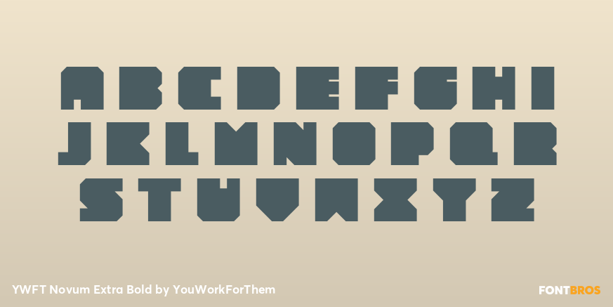 YWFT Novum Extra Bold Font Poster #3