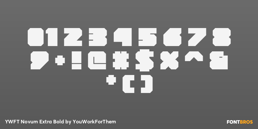 YWFT Novum Extra Bold Font Poster #4