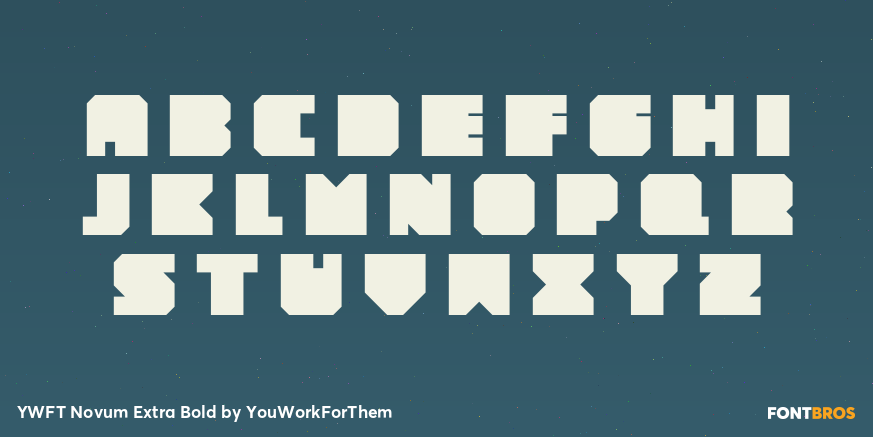 YWFT Novum Extra Bold Font Poster #1