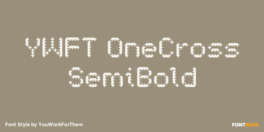 YWFT OneCross SemiBold Font Poster #1