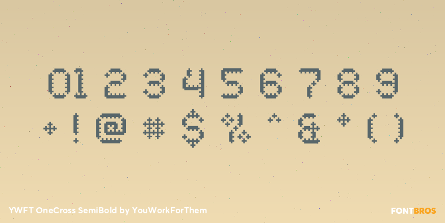 YWFT OneCross SemiBold Font Poster #1