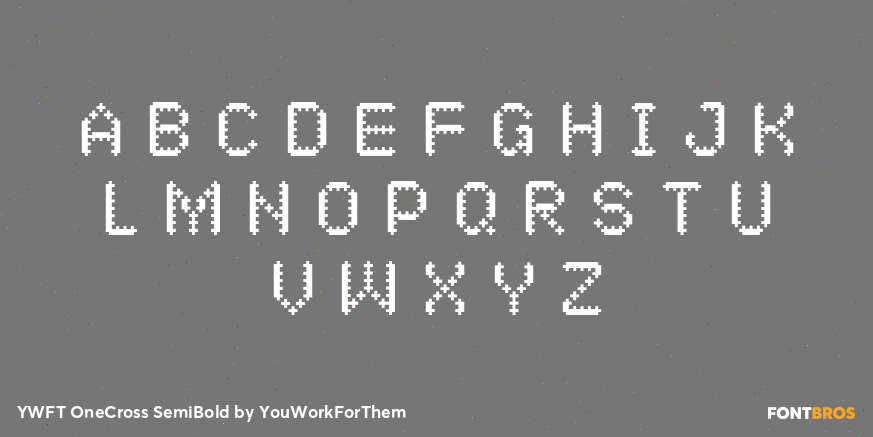 YWFT OneCross SemiBold Font Poster #2