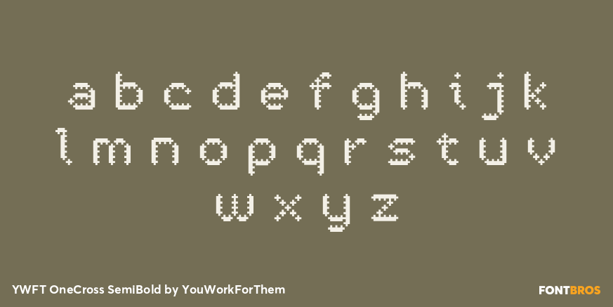 YWFT OneCross SemiBold Font Poster #3