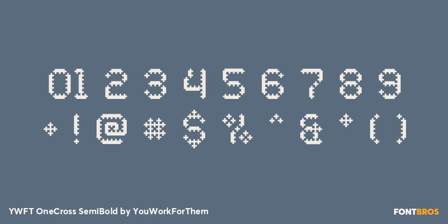 YWFT OneCross SemiBold Font Poster #4