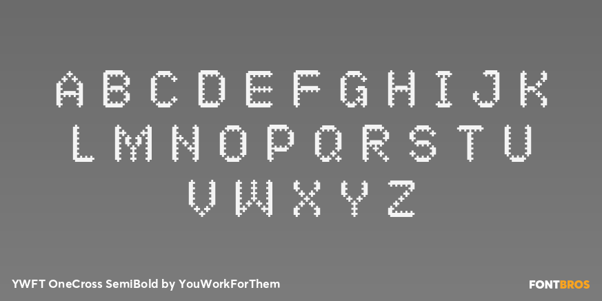 YWFT OneCross SemiBold Font Poster #1