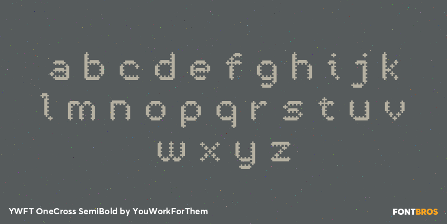 YWFT OneCross SemiBold Font Poster #1