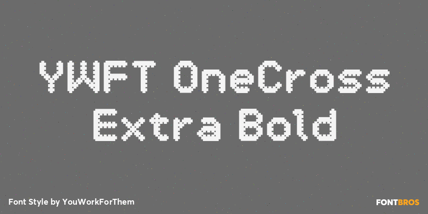YWFT OneCross Extra Bold Font Poster #1