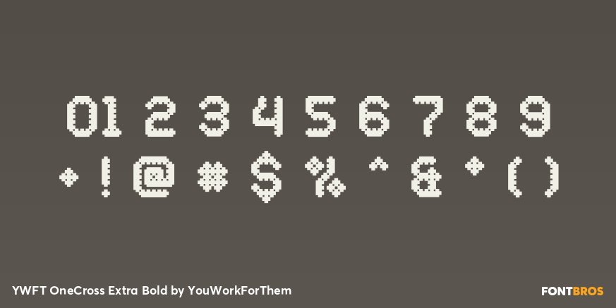 YWFT OneCross Extra Bold Font Poster #1