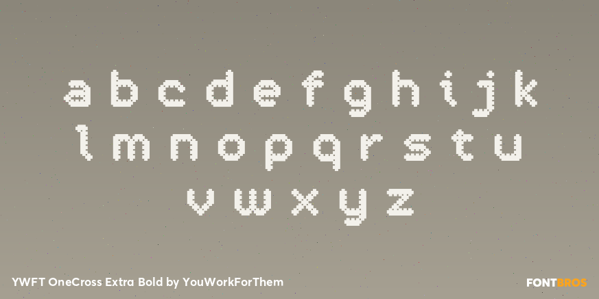 YWFT OneCross Extra Bold Font Poster #1