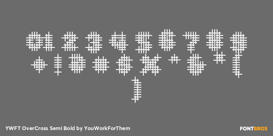 YWFT OverCross Semi Bold Font Poster #4