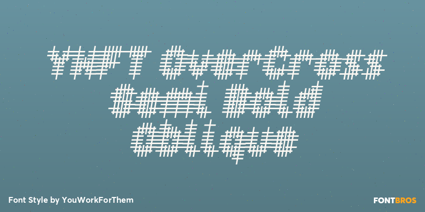 YWFT OverCross Semi Bold Oblique Font Poster #1