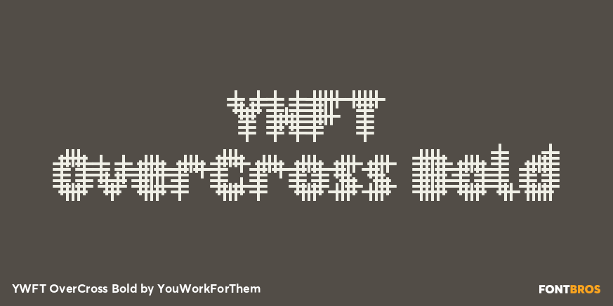 YWFT OverCross Bold Font Poster #1
