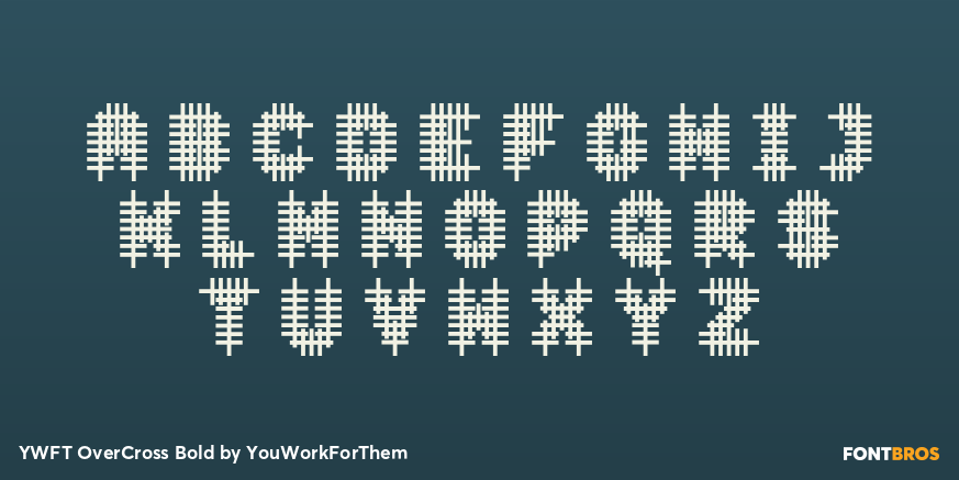 YWFT OverCross Bold Font Poster #2