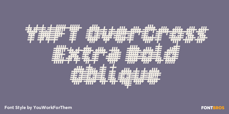 YWFT OverCross Extra Bold Oblique Font Poster #1