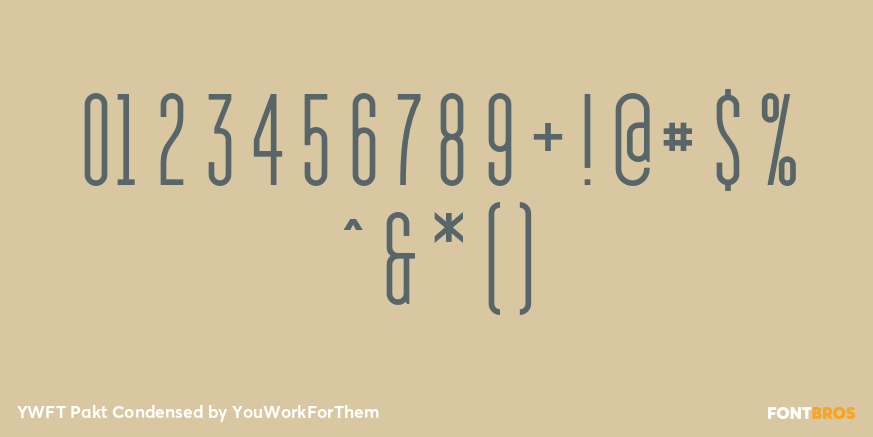 YWFT Pakt Condensed Font Poster #4