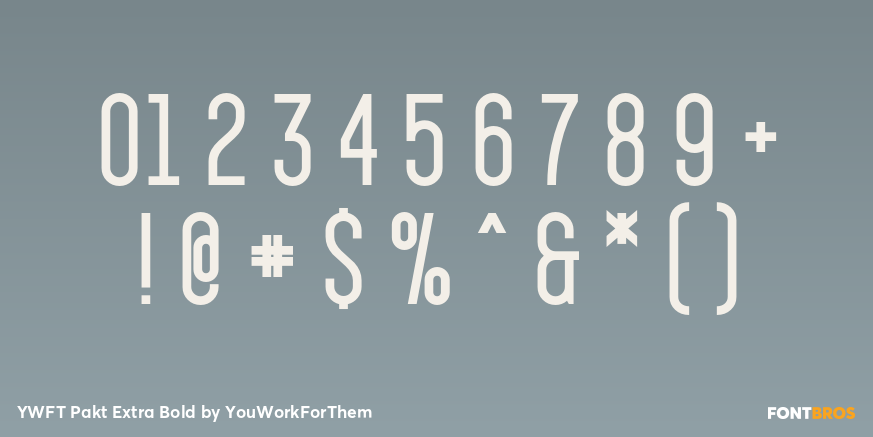 YWFT Pakt Extra Bold Font Poster #1