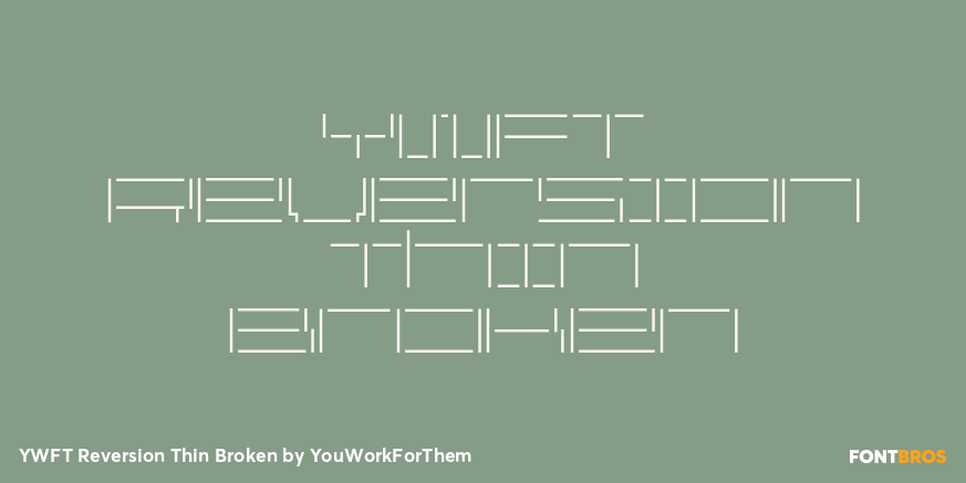 YWFT Reversion Thin Broken Poster