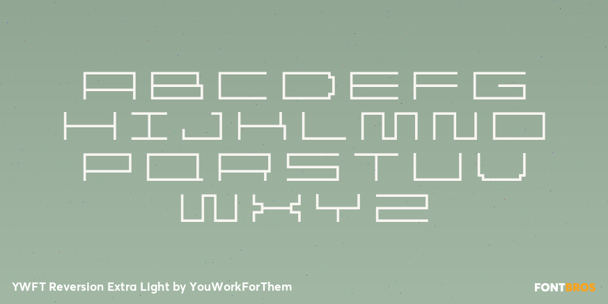 YWFT Reversion Extra Light Font Poster #2