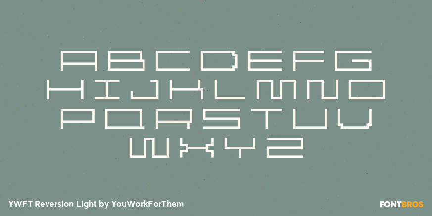 YWFT Reversion Light Font Poster #2