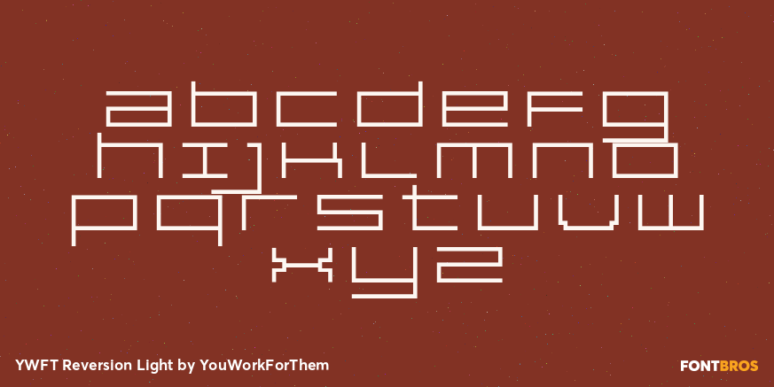 YWFT Reversion Light Font Poster #3