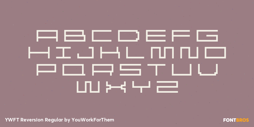 YWFT Reversion Regular Font Poster #2