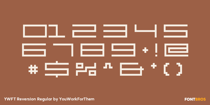 YWFT Reversion Regular Font Poster #4