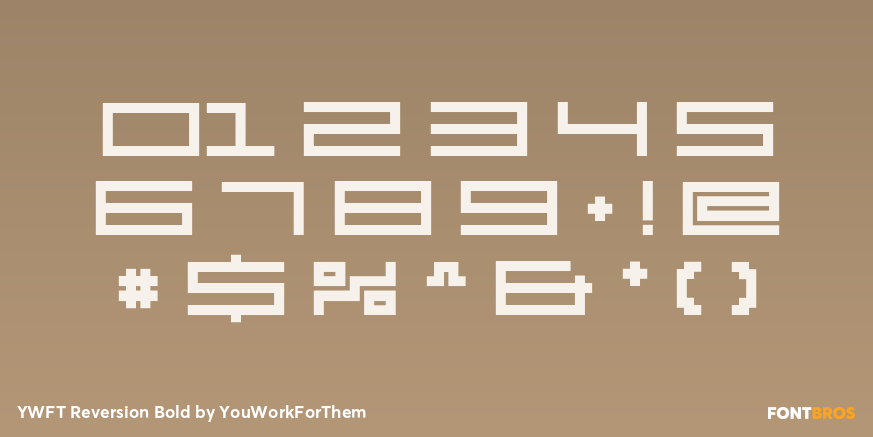 YWFT Reversion Bold Font Poster #1