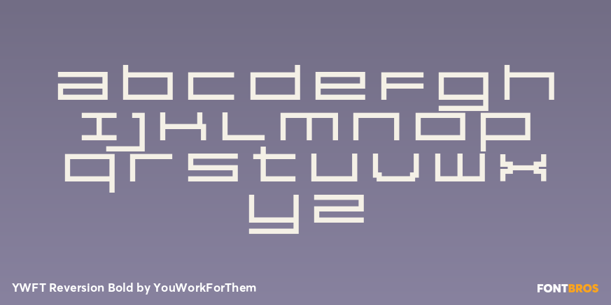 YWFT Reversion Bold Font Poster #3