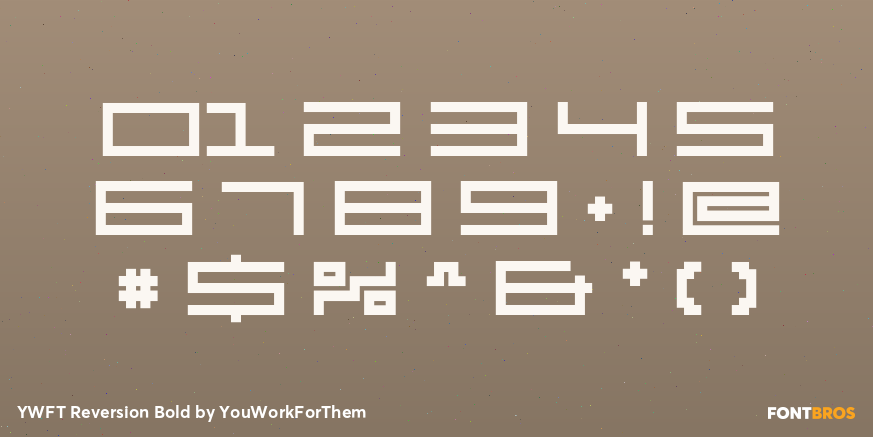 YWFT Reversion Bold Font Poster #4