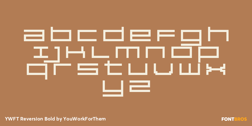 YWFT Reversion Bold Font Poster #1