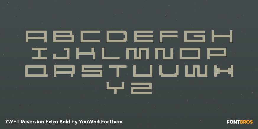 YWFT Reversion Extra Bold Font Poster #2
