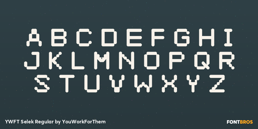 YWFT Selek Regular Font Poster #2
