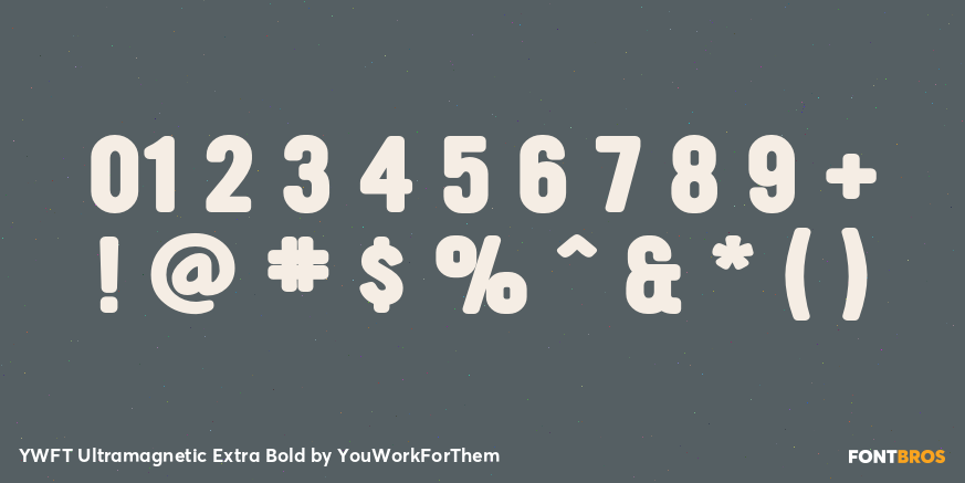 YWFT Ultramagnetic Extra Bold Font Poster #1