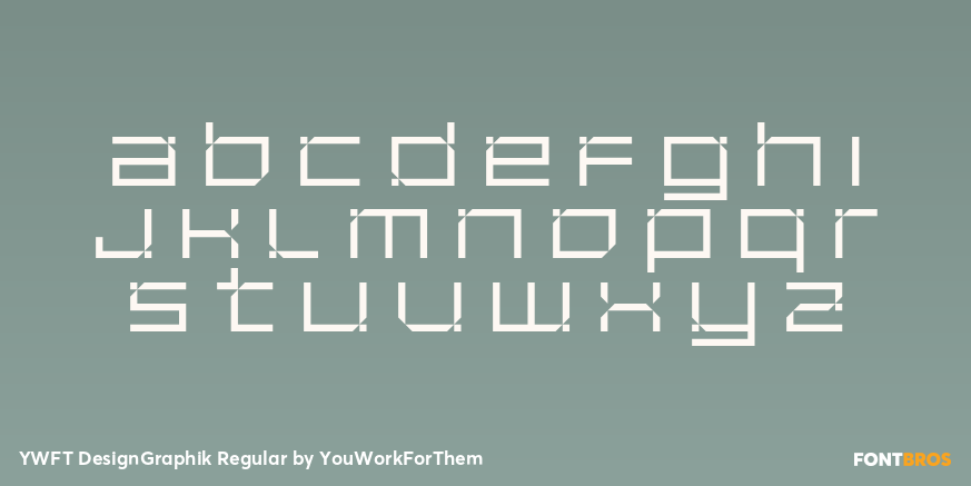 YWFT DesignGraphik Regular Font Poster #3