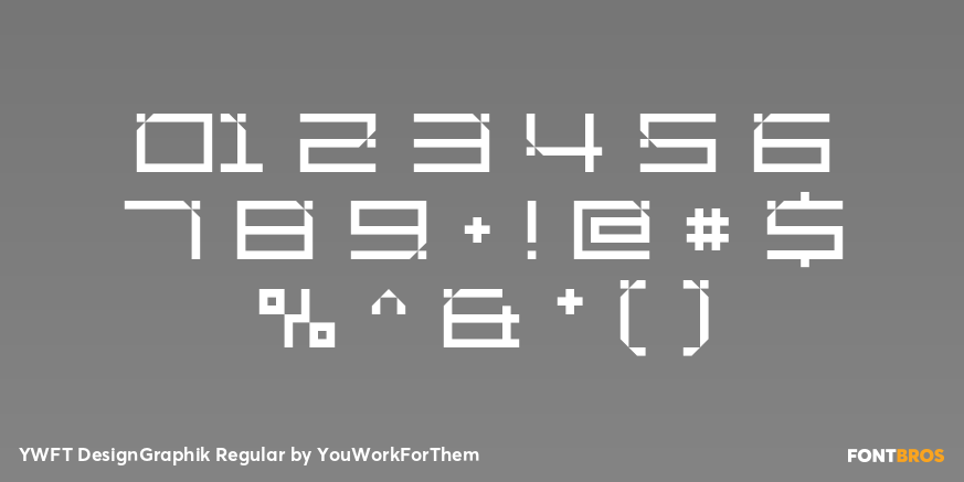 YWFT DesignGraphik Regular Font Poster #4