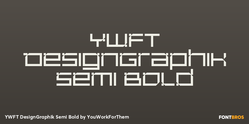 YWFT DesignGraphik Semi Bold Poster