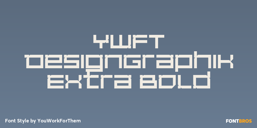 YWFT DesignGraphik Extra Bold Poster