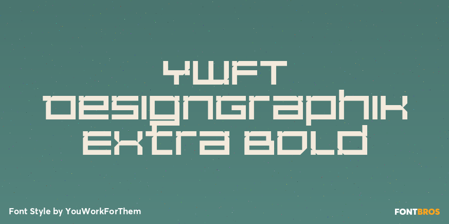 YWFT DesignGraphik Extra Bold Poster