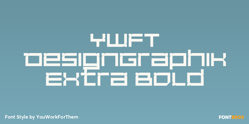 YWFT DesignGraphik Extra Bold Poster