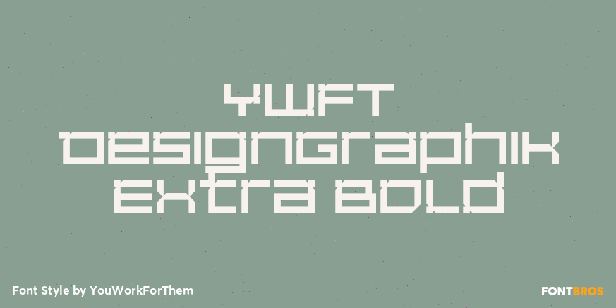 YWFT DesignGraphik Extra Bold Poster