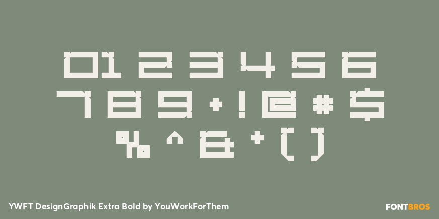 YWFT DesignGraphik Extra Bold Font Poster #4