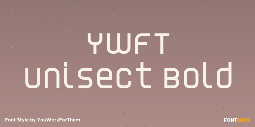 YWFT Unisect Bold Poster