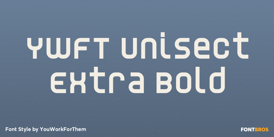 YWFT Unisect Extra Bold Poster