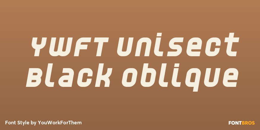 YWFT Unisect Black Oblique Poster