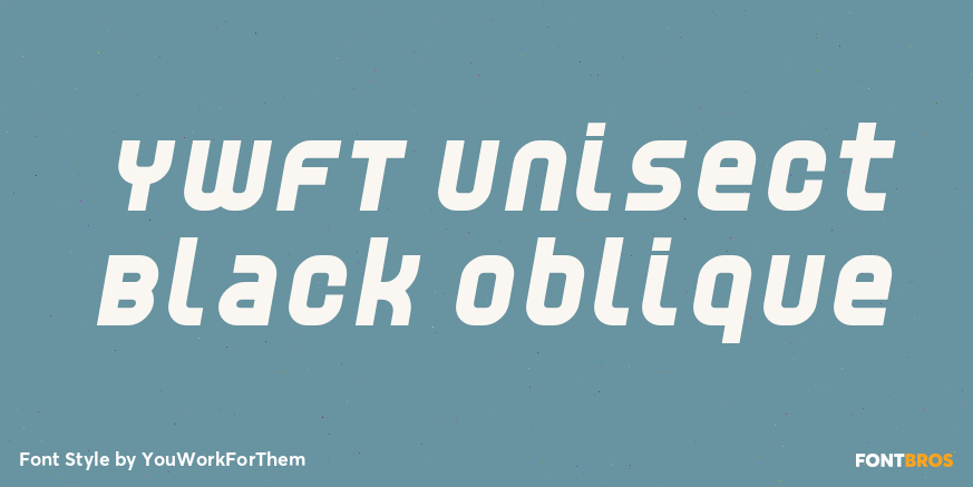 YWFT Unisect Black Oblique Poster