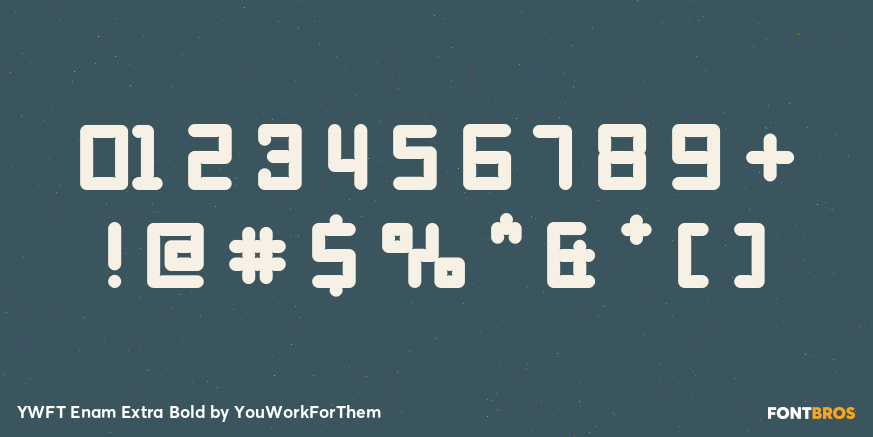 YWFT Enam Extra Bold Font Poster #1