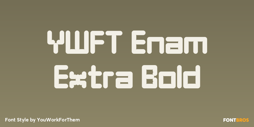 YWFT Enam Extra Bold Poster