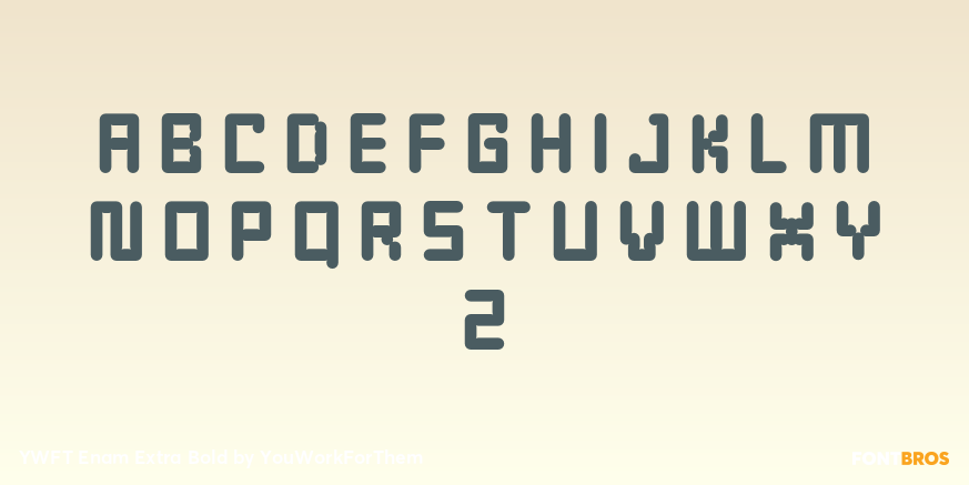 YWFT Enam Extra Bold Font Poster #2