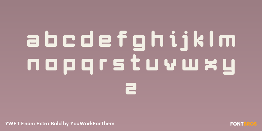 YWFT Enam Extra Bold Font Poster #3
