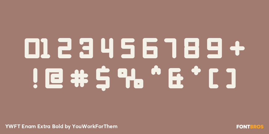 YWFT Enam Extra Bold Font Poster #4